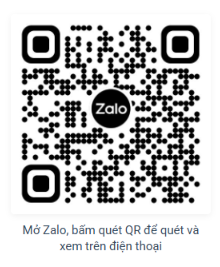 Mã QR Zalo của LDT Việt Nam