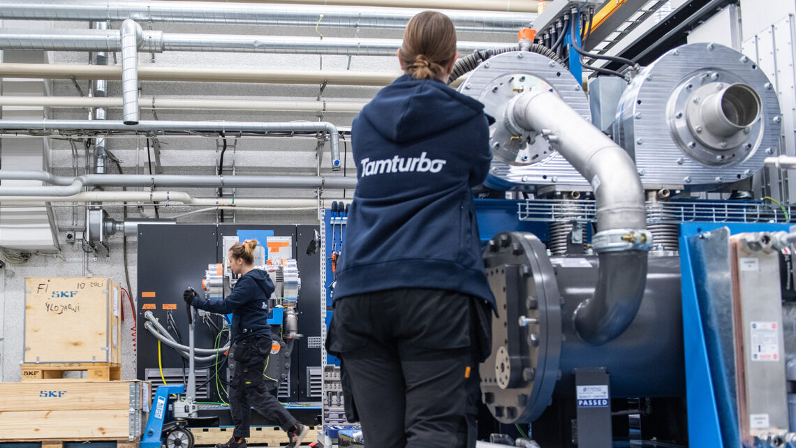 Tổ hợp hệ thống máy nén khí hoàn chỉnh sử dụng động cơ SKF