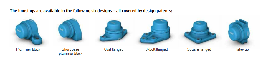 Illustration: SKF bearing-unit structure for the food industry