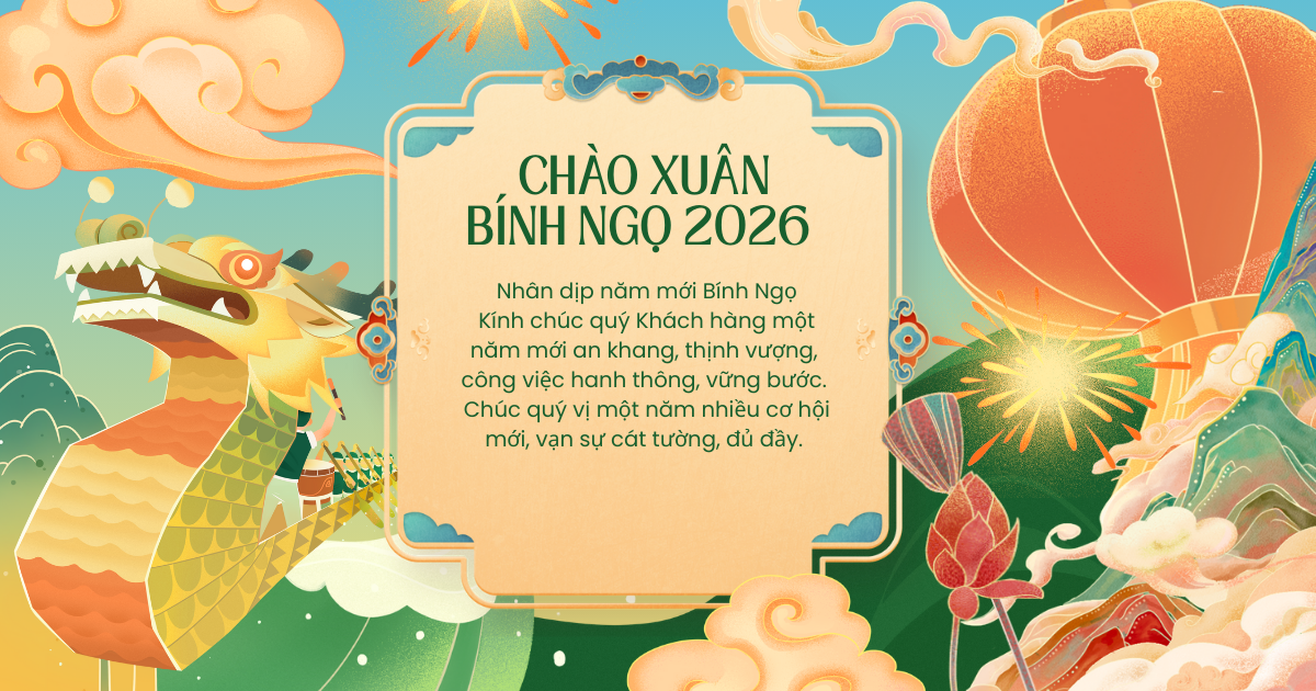 Thiệp chúc mừng xuân Bính Ngọ 2026 của LDT Việt Nam