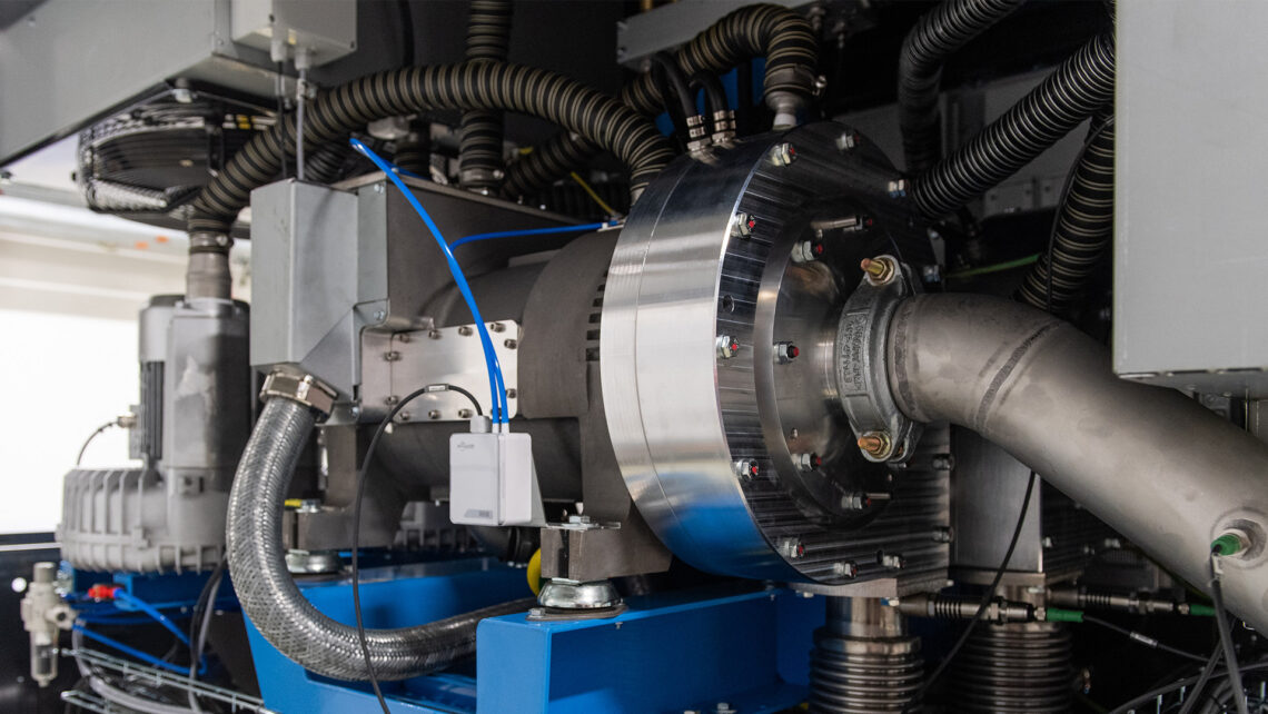 SKF motor cooling system inside the compressor