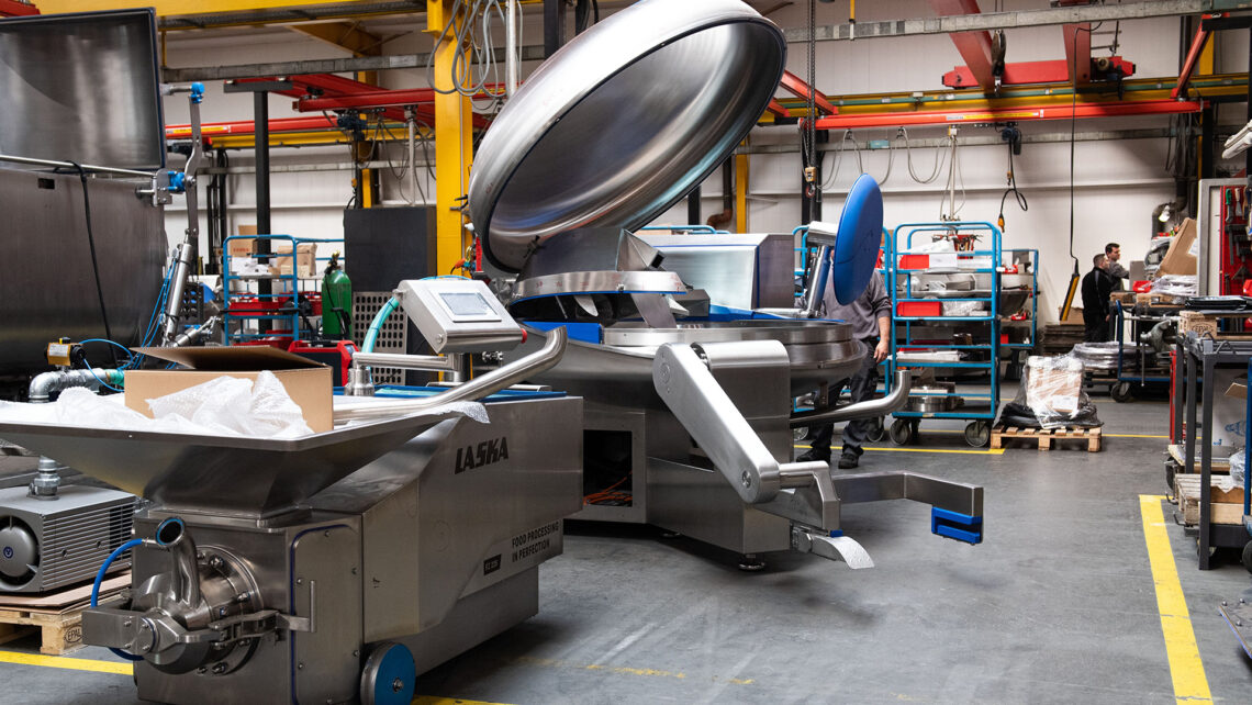Laska emulsifier and bowl cutter at the final assembly stage